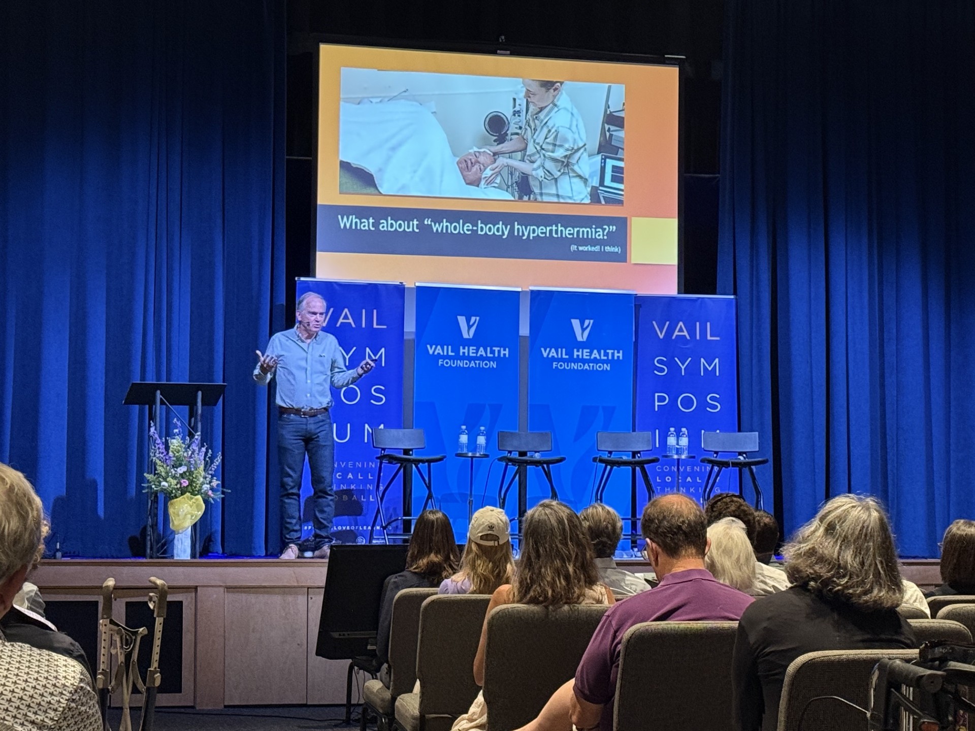 Bestselling author Bill Gifford explored longevity, mental health and the benefits of heat and discomfort at a Vail Health Learning La