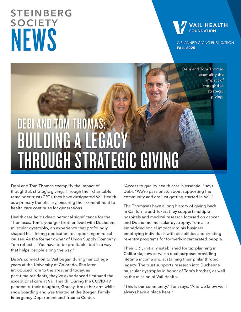 Vail Health Fall 2025 Newsletter cover